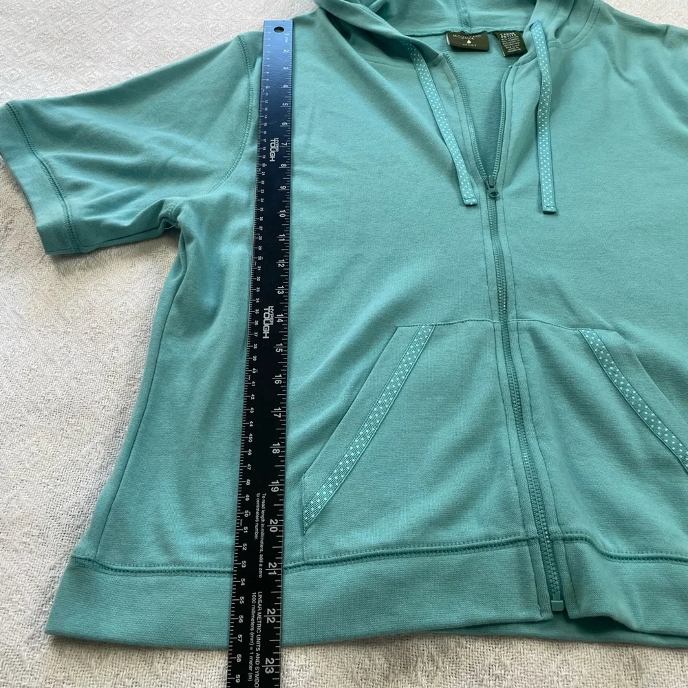 Mountain Lake Teal Women's Top and‎ Bottom Set ~ Size Large Petite~  Casual Set